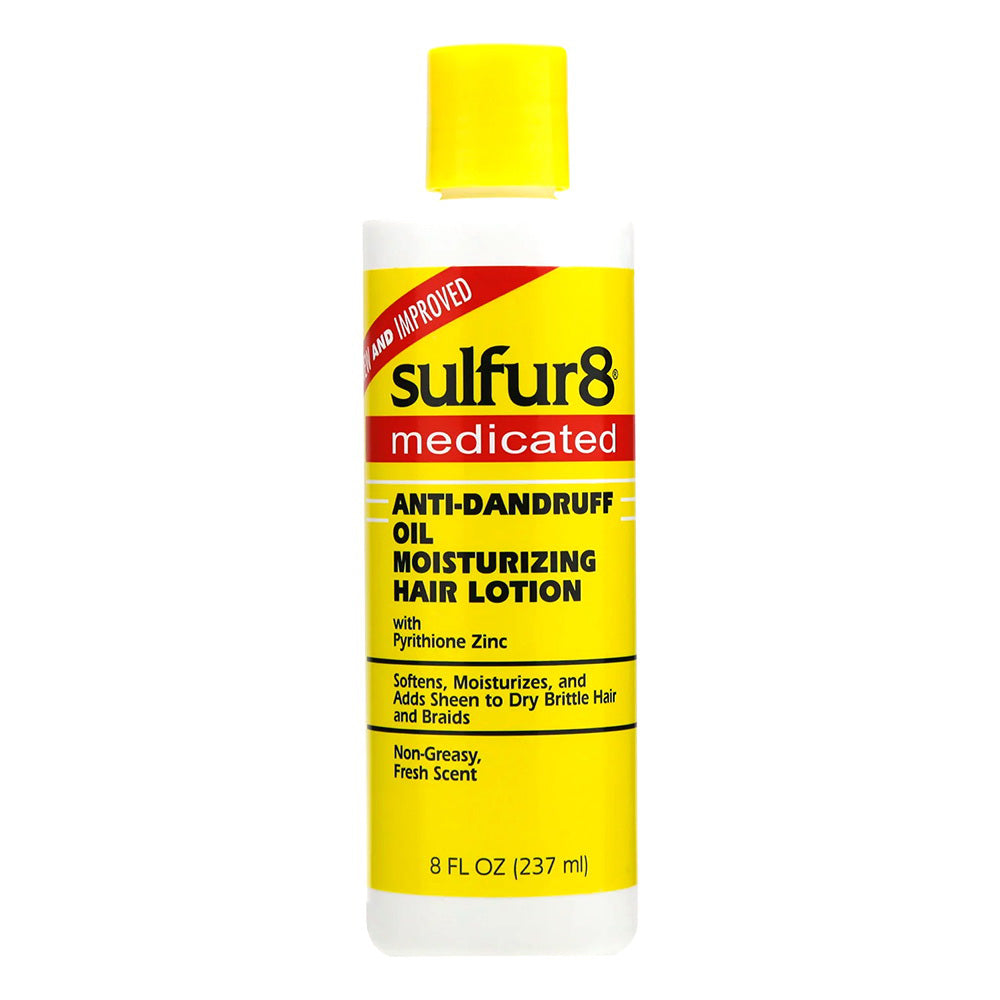 Sulfur8 Medicated Anti-Dandruff Oil Moisturizing Hair Lotion 8Oz (237ml)
